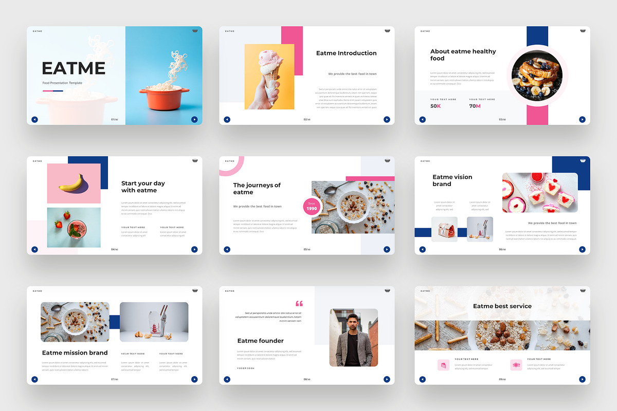 EATME - Food PowerPoint Template, a Presentation Template by BeadyLab (Photo 2 of 6)