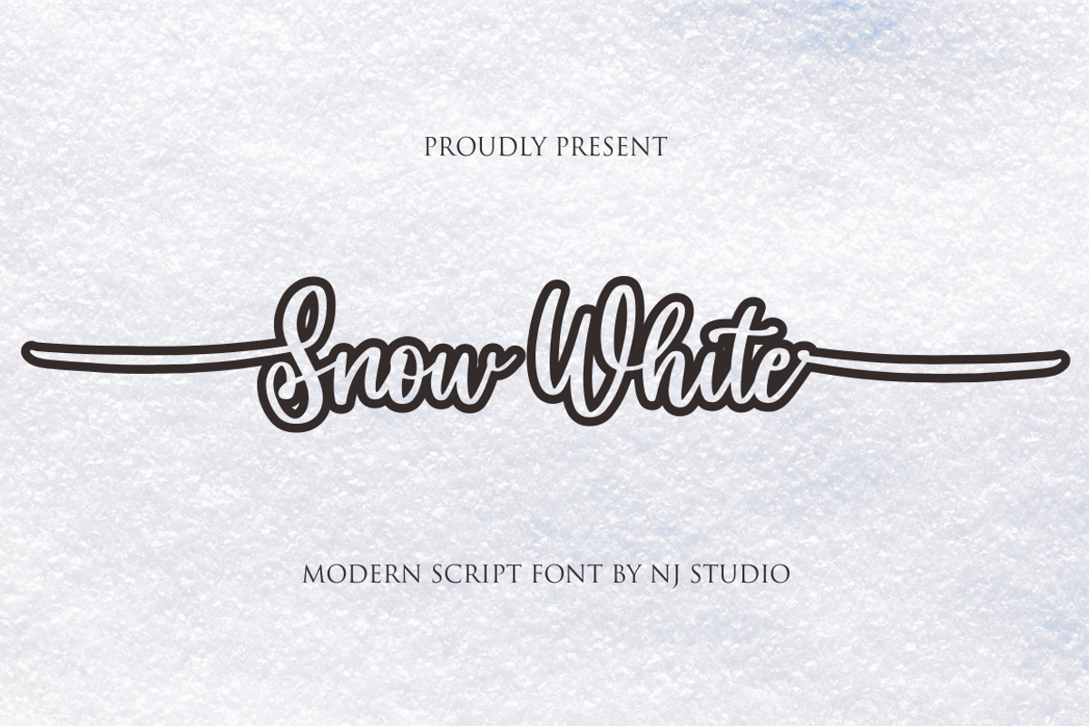 Snow White, a Script Font by N (Photo 1 of 7)