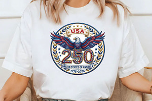 Patriotic USA Png 250th Anniversary, an Illustration by Designking