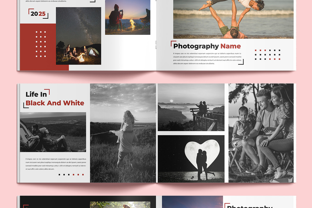 Creative Photobook Design Layout, a Magazine Template by MightyDesign (Photo 4 of 9)