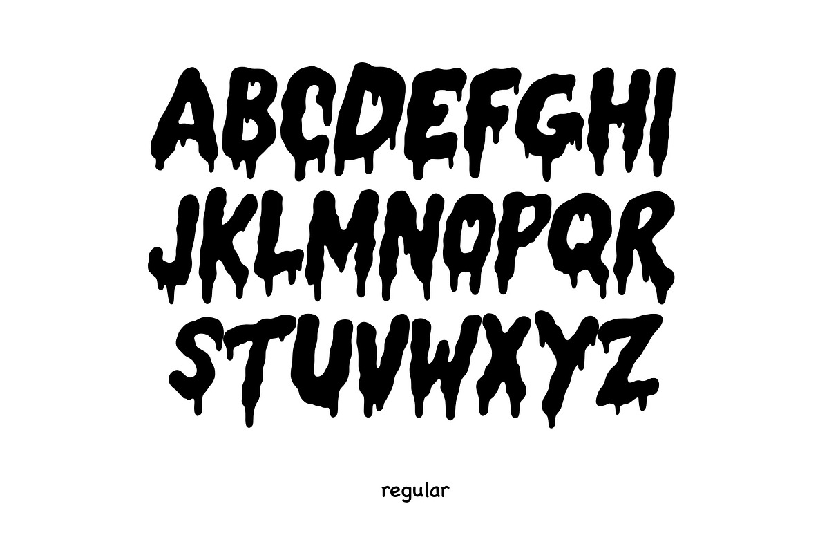 Ghost Malone - Scary Font, a Handwritten Font by ariodsgn (Photo 2 of 7)
