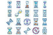 Hourglass time measurement icons, an Object Graphic by pikepicture (Thumbnail 2 of 3)