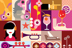 Musical Festival Illustration