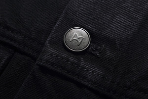 Logo Mockup Button Jacket