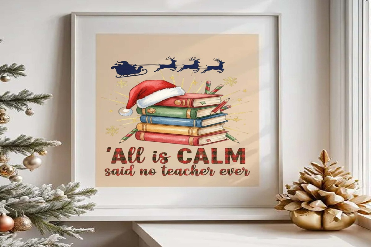 Xmas Santa’s Favorite Teacher PNG, a Graphic by Digi_Design_World (Photo 5 of 6)