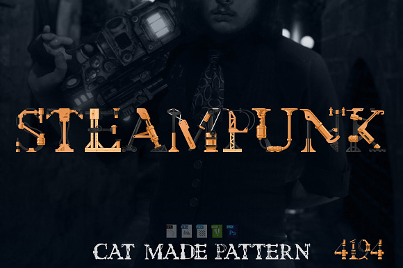 Steampunk font preview 5