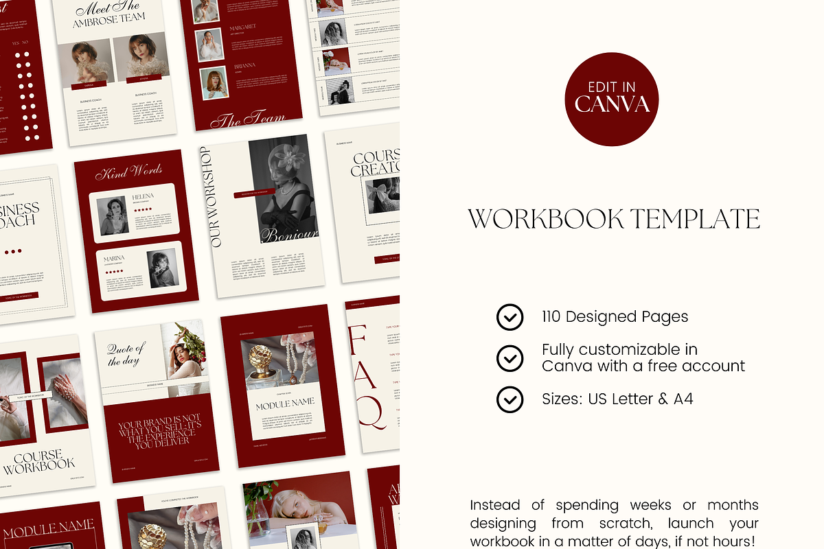 Canva Workbook Template for Coaches, a Magazine Template by Branding Babe Co. (Photo 2 of 10)