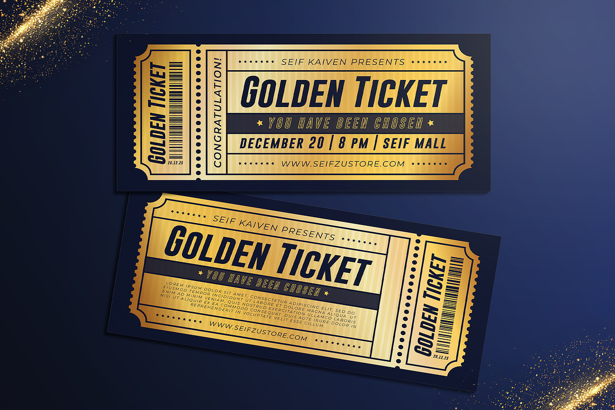 Golden Ticket, a Card Template by Aarley Kaiven (Photo 1 of 4)