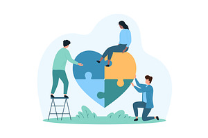 Social awareness mental health care, a Person Illustration by Flashvector