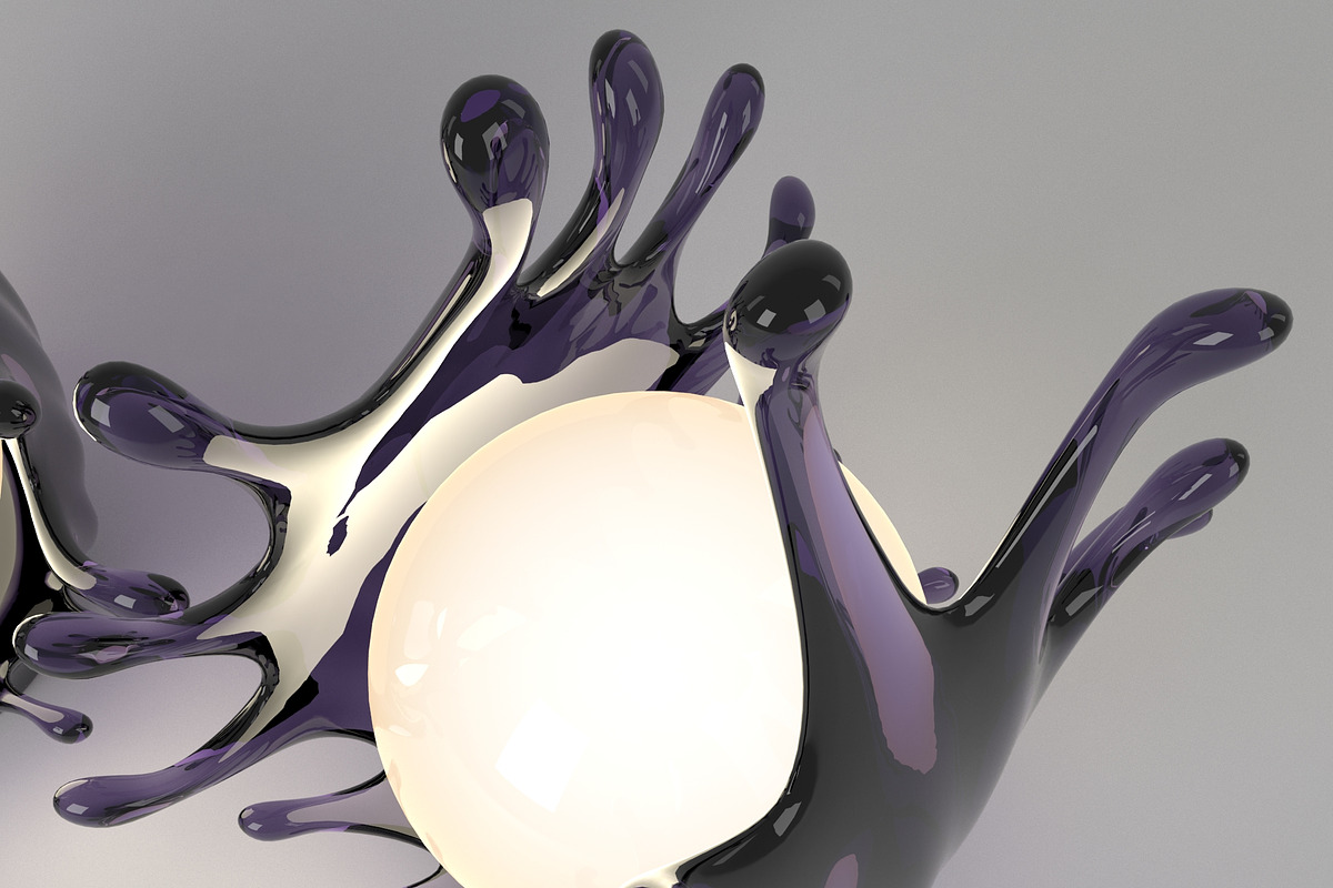 Table lamp Splash Design, an Object 3D Model by 3D Models by Obshansky (Photo 15 of 16)