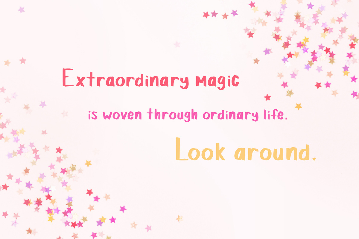 RD It's Magic - Handwritten Font, a Sans Serif Font by RissDesign (Photo 3 of 4)