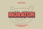 Moraton - Artdeco Typeface, a Handwritten Font by garismantra (Thumbnail 1 of 4)
