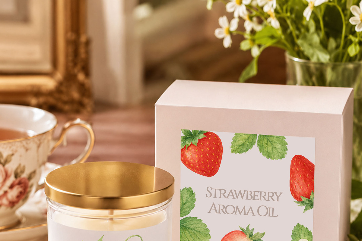 Strawberry Tea Time Watercolor Set, a Food Illustration by Sunshine Art (Photo 3 of 7)