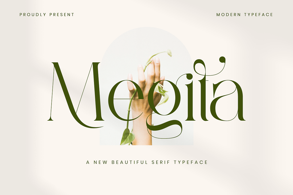 Megita - Beautiful Serif Font, a Serif Font by Aqeel_Art (Photo 1 of 12)