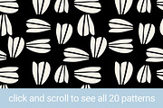 Modern Florals  Seamless Patterns, a Pattern Graphic by Sweet Fig (Thumbnail 2 of 6)