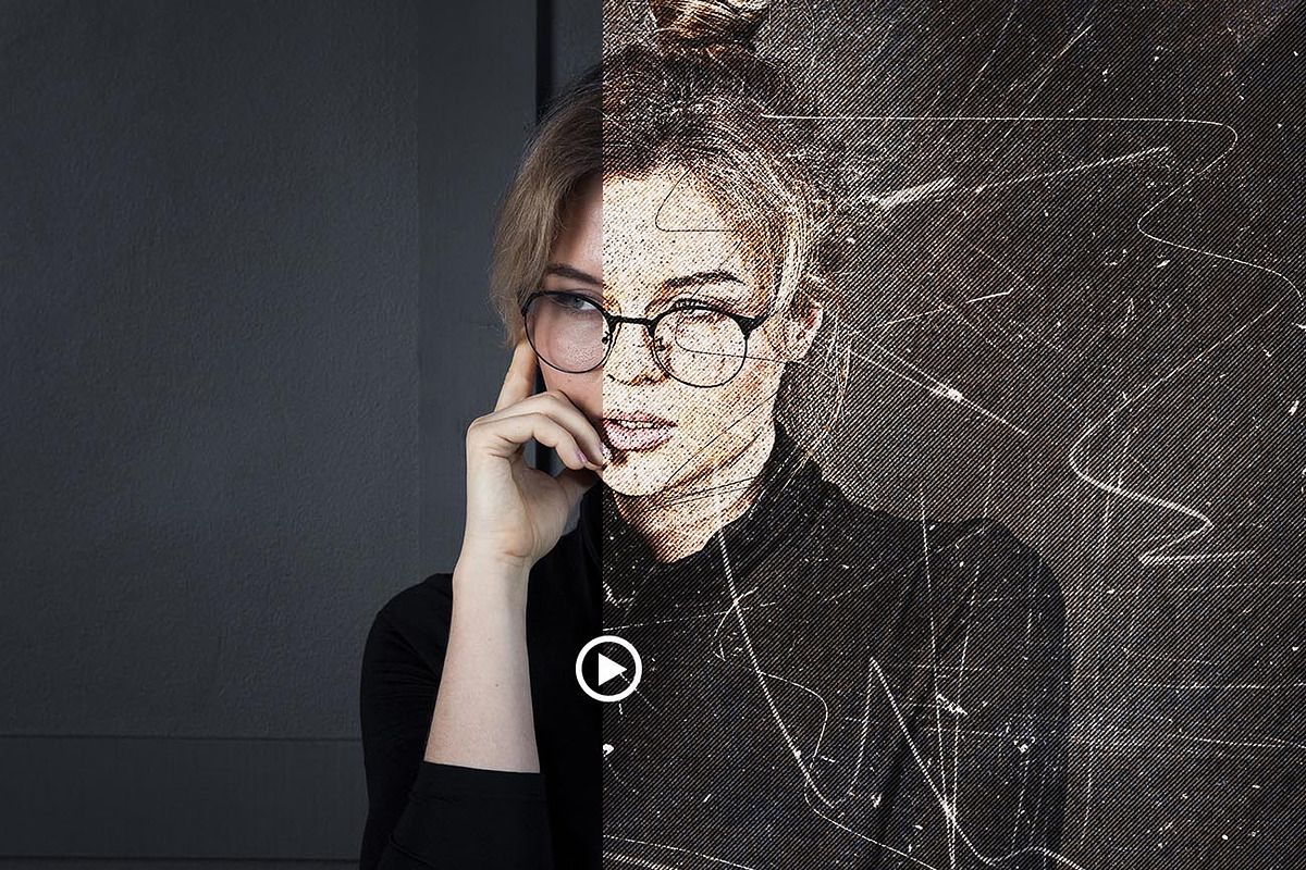 Grunge Texture Effect FX Ps Action, a Brushes & More by Studio Retouch (Photo 3 of 16)