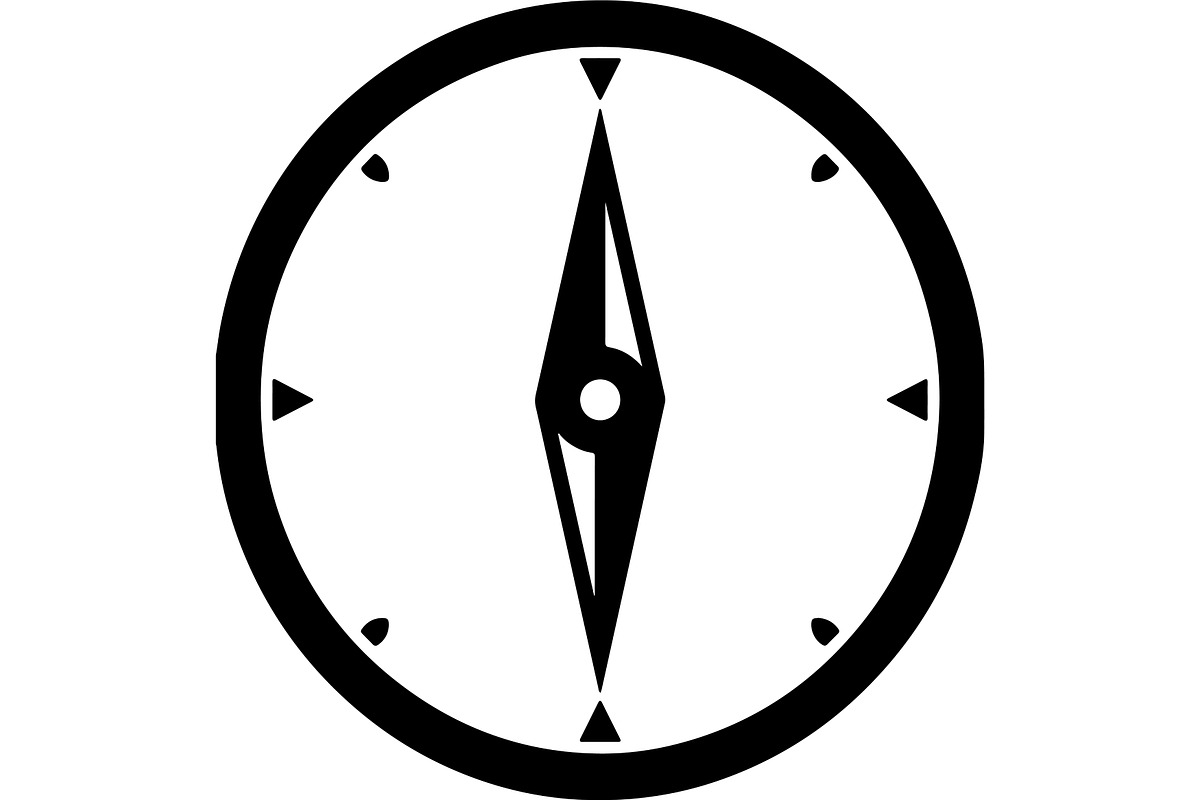 Compass & Navigation Vector Icons, a Technology Illustration by abu67222 (Photo 10 of 13)