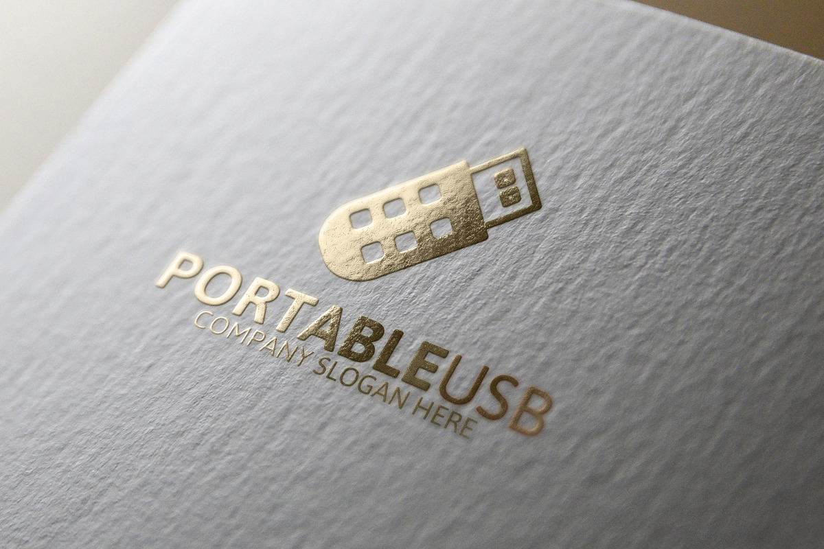 Portable Usb Logo -35%off, a Branding & Logo Template by Josuf Media