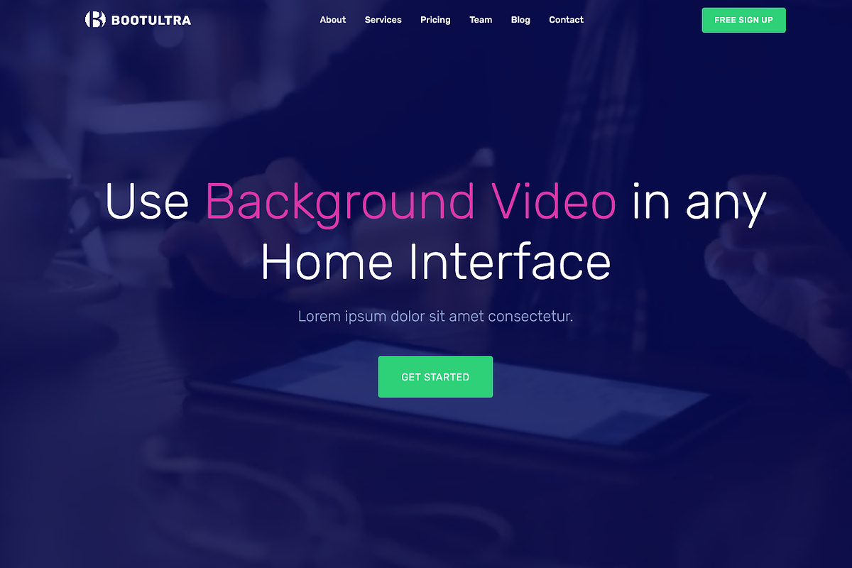 Bootultra - Landing Page Template, a Landing Page Template by Script Eden (Photo 8 of 11)