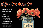 Summer Poppy Flowers Clipart, an Illustration by CreationArt (Thumbnail 6 of 9)