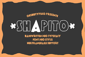 Shapito font duo style