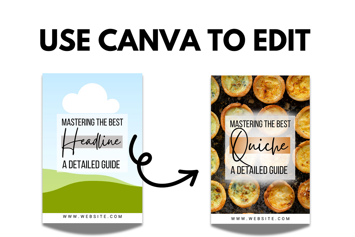 Recipe Pinterest Pin Canva Templates, a Social Media Template by MEDIA MINIMALIST (Photo 7 of 7)