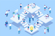 Isometric cartoon people vector set, a Person Illustration by Vector_Art (Thumbnail 2 of 24)