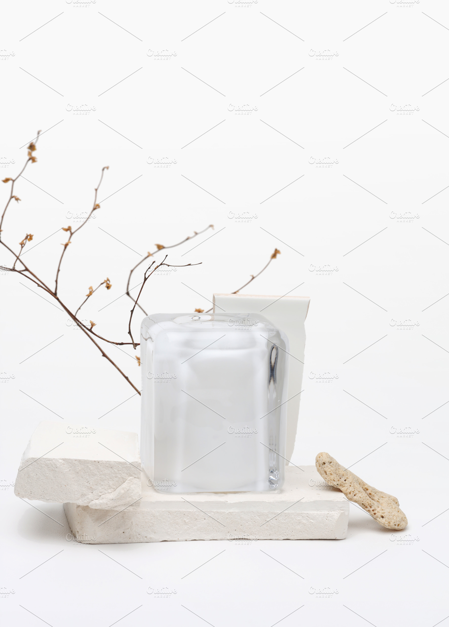 White stone rustic platform podium, a Nature Photo by Liliia Rudchenko