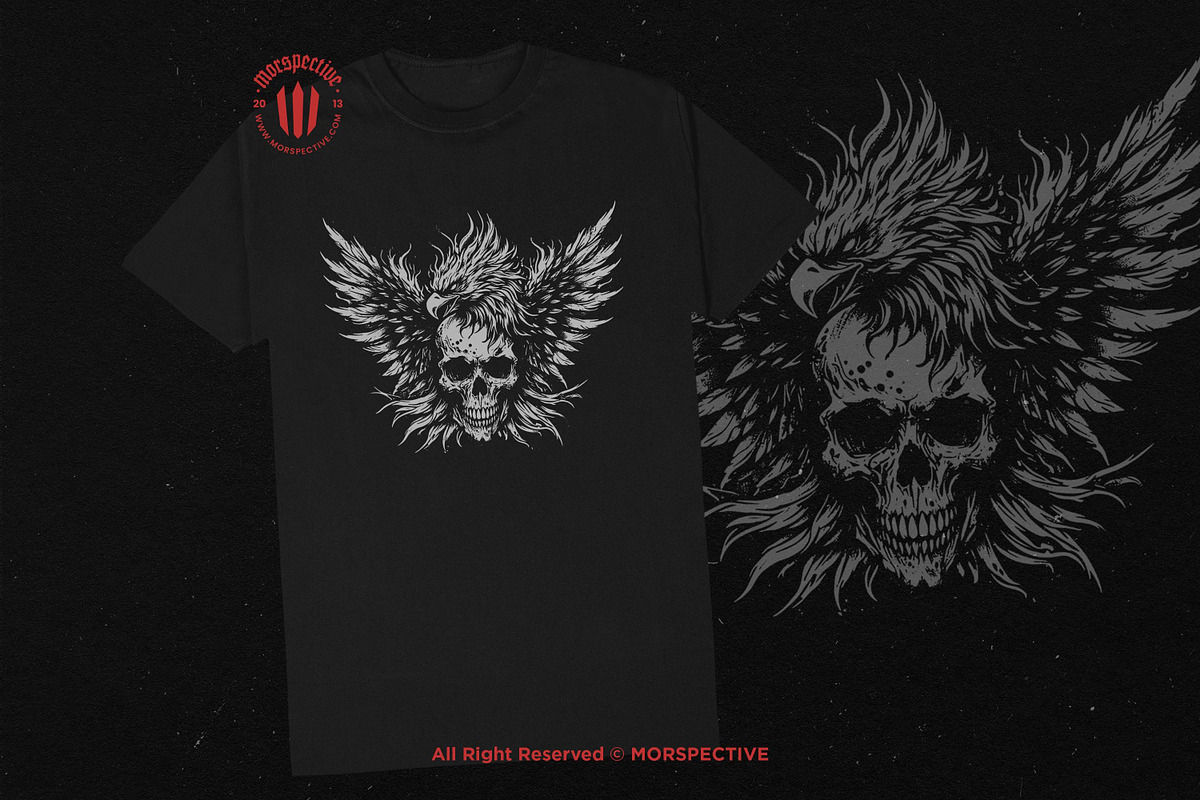 10 Bundle Dark Art Phoenix Bird, an Illustration by Morspective (Photo 2 of 7)