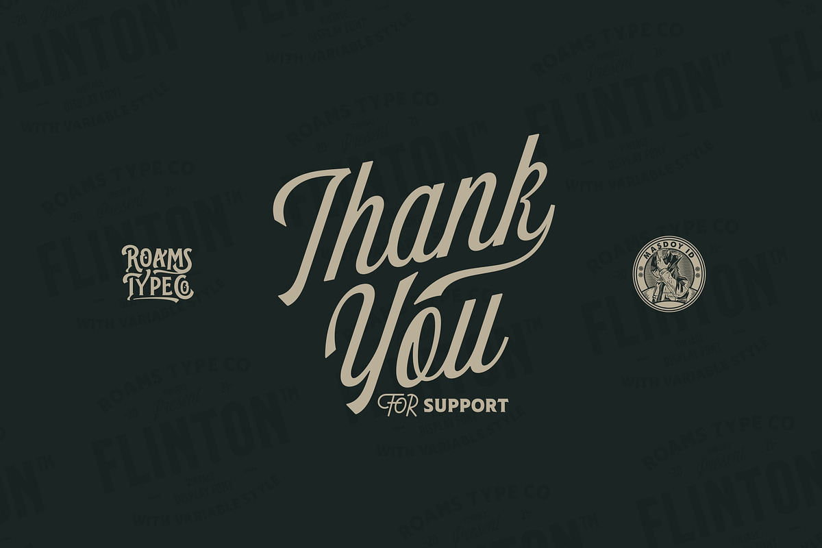 Flinton - Vintage Bundle Fonts, a Serif Font by Roams Type (Photo 14 of 14)