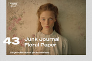Junk Journal Floral Paper Overlays, a Brushes & More by PhotoSpirit (Thumbnail 1 of 8)