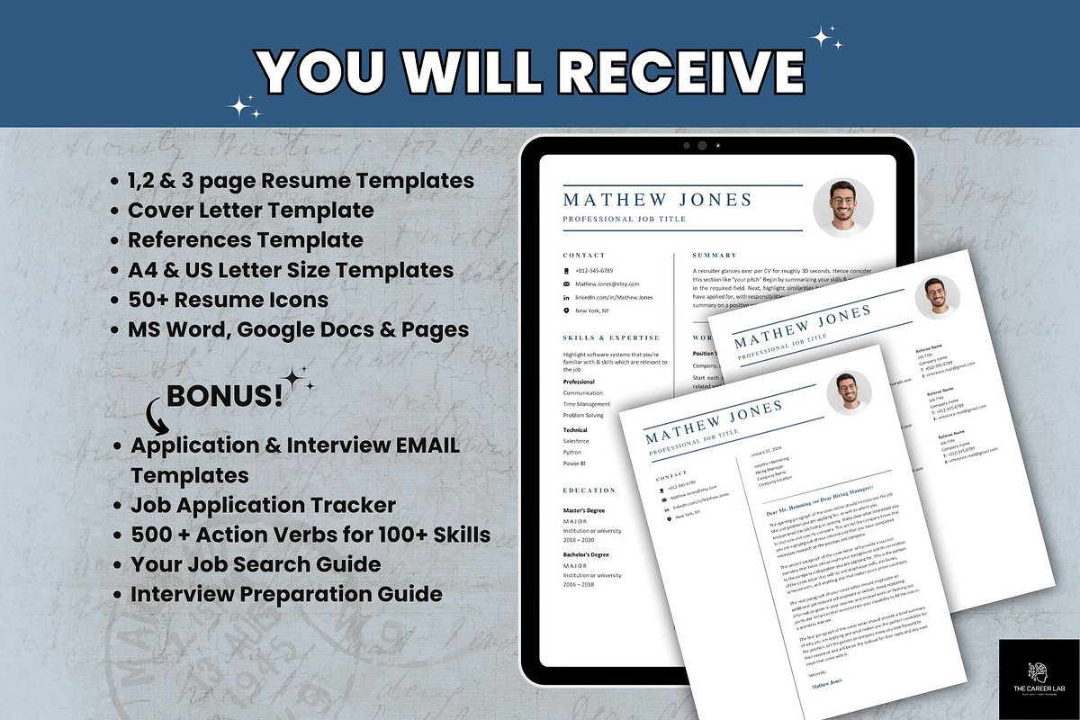 Resume/ ATS CV for Word Pages GDocs, a Resume Template by The Career Lab (Photo 8 of 10)