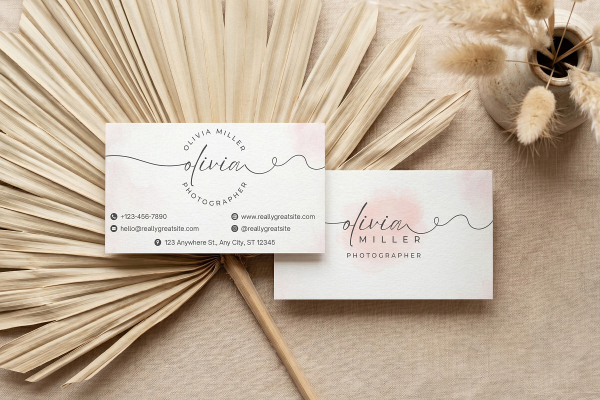 Photographer Business Card Canva, a Business Card Template by Arslan (Photo 4 of 6)