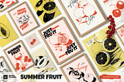 Summer Fruits Poster Builder, an Object Graphic by KetteCreate (Thumbnail 1 of 17)