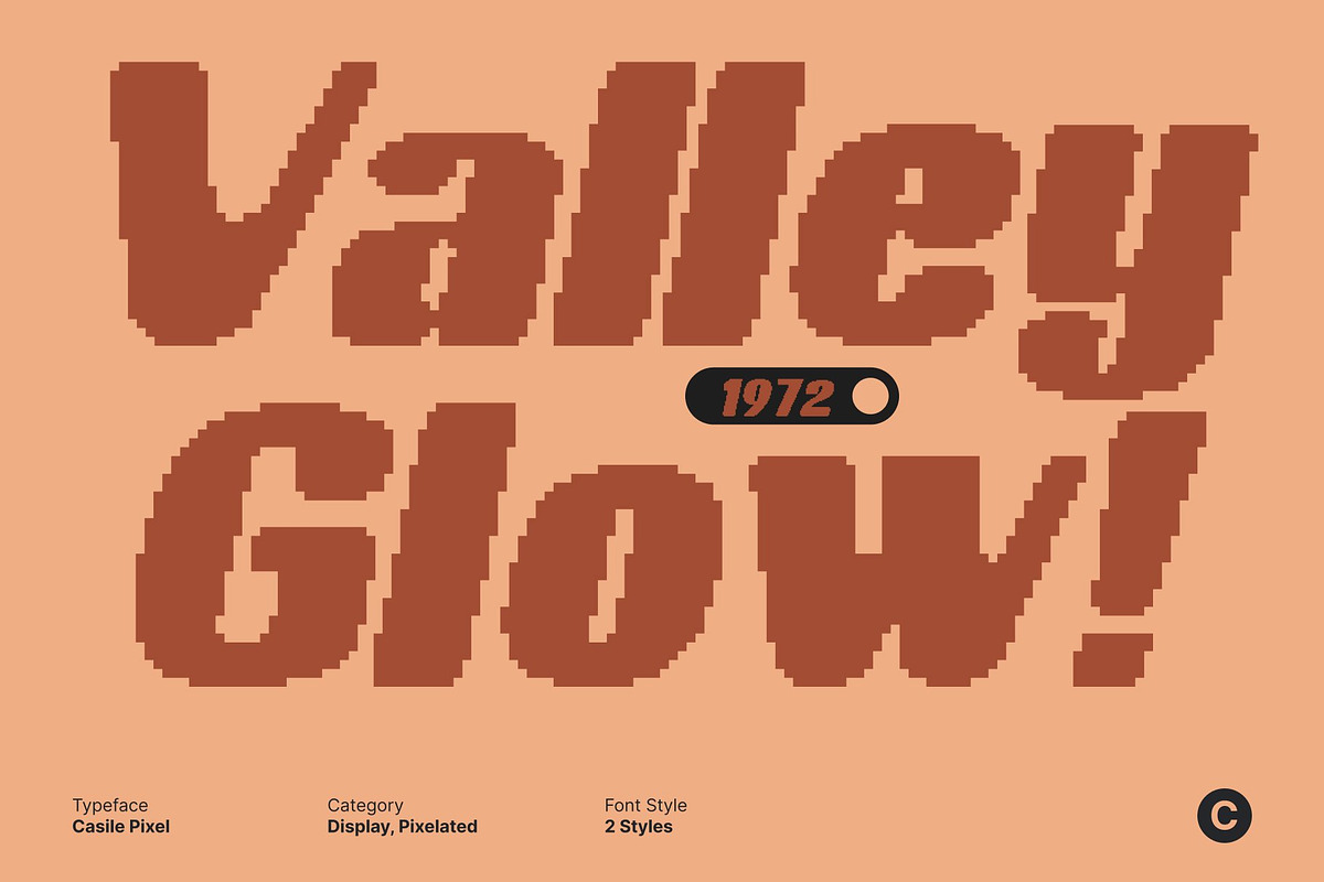 Casile Pixel, a Sans Serif Font by Craft Supply Co. (Photo 4 of 8)