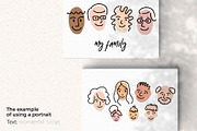 Doodle Portraits Icon Set, an Outline Icon by Sopelkin (Thumbnail 3 of 5)
