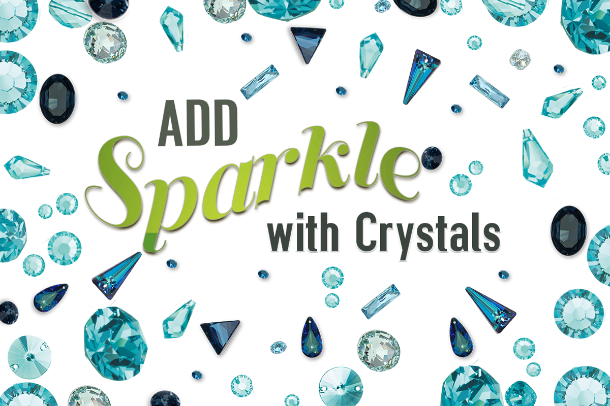 Blue Crystals and Gems Collection, a Product Mockup by Swarovski Crystals (Photo 1 of 4)