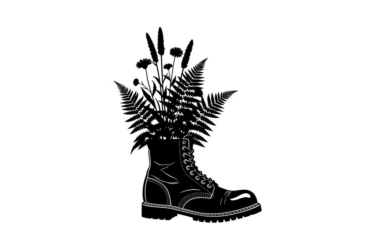 Floral Boot Silhouette Bundle, an Illustration by Gaye Art (Photo 19 of 31)