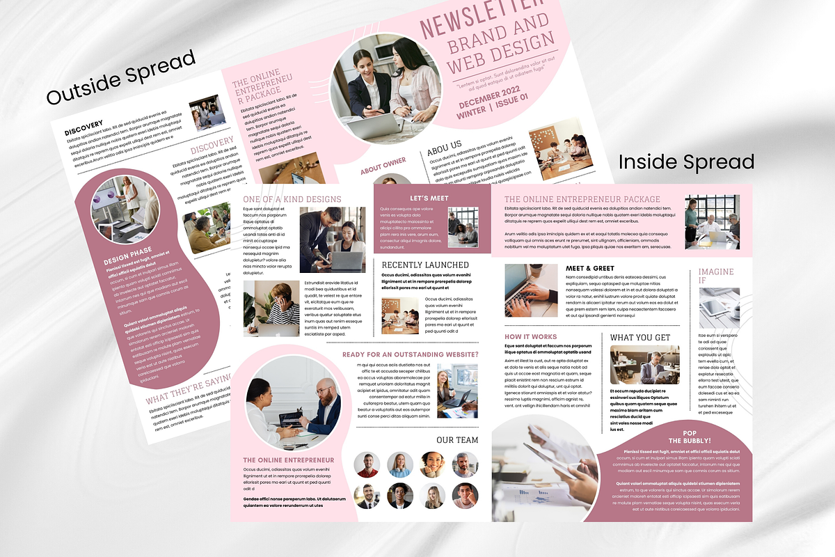 Canva Business Newsletter Template, a Print Template by PixelCraft (Photo 9 of 16)