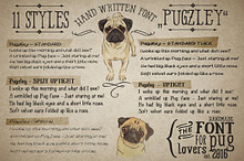 11 Handmade Font Family "Pugzley"