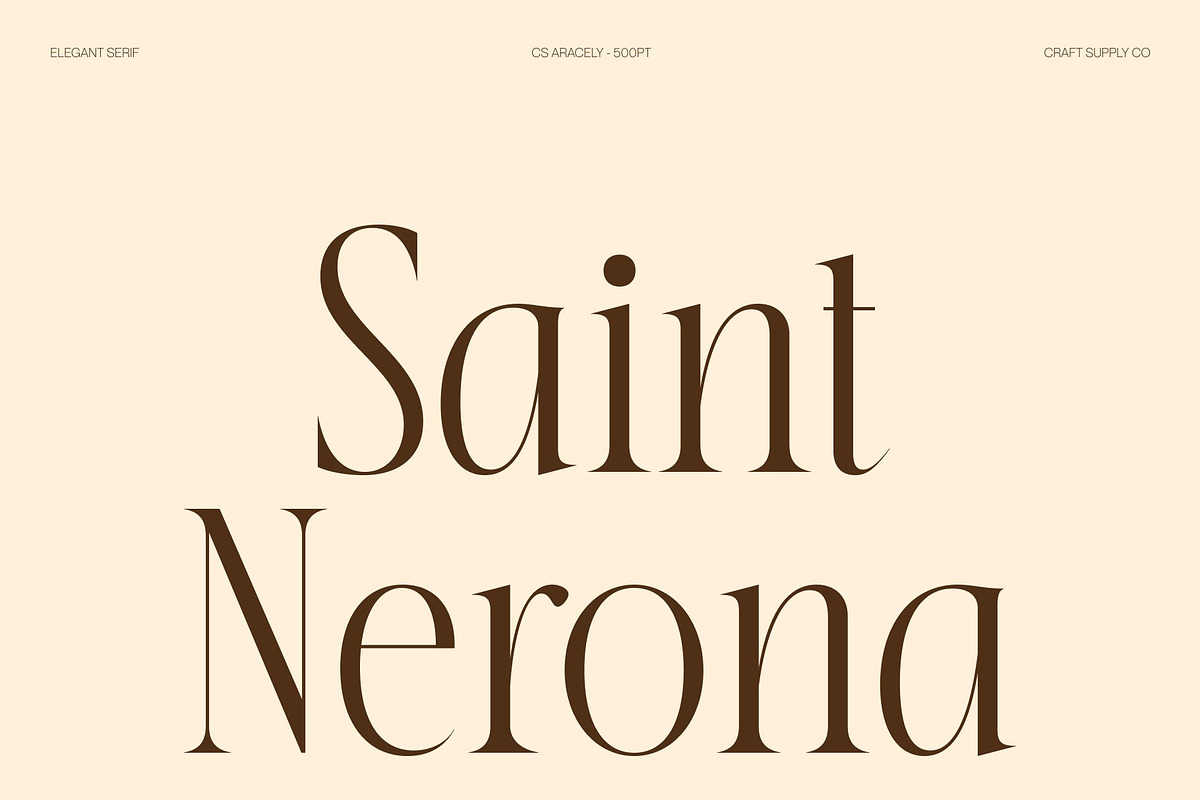 CS Aracely – Elegant Serif Font, a Serif Font by Craft Supply Co. (Photo 2 of 8)