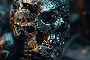 cybernetic aesthetic very realistic, a Background Photo by Maylianaw28