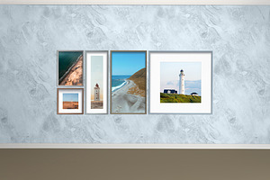 Frames On Wall Mockup, a Household Mockup by Qaleb Studio