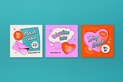 Pink Quirky Valentine Sale Banner, an UI Kit Template by graphicook (Thumbnail 3 of 4)