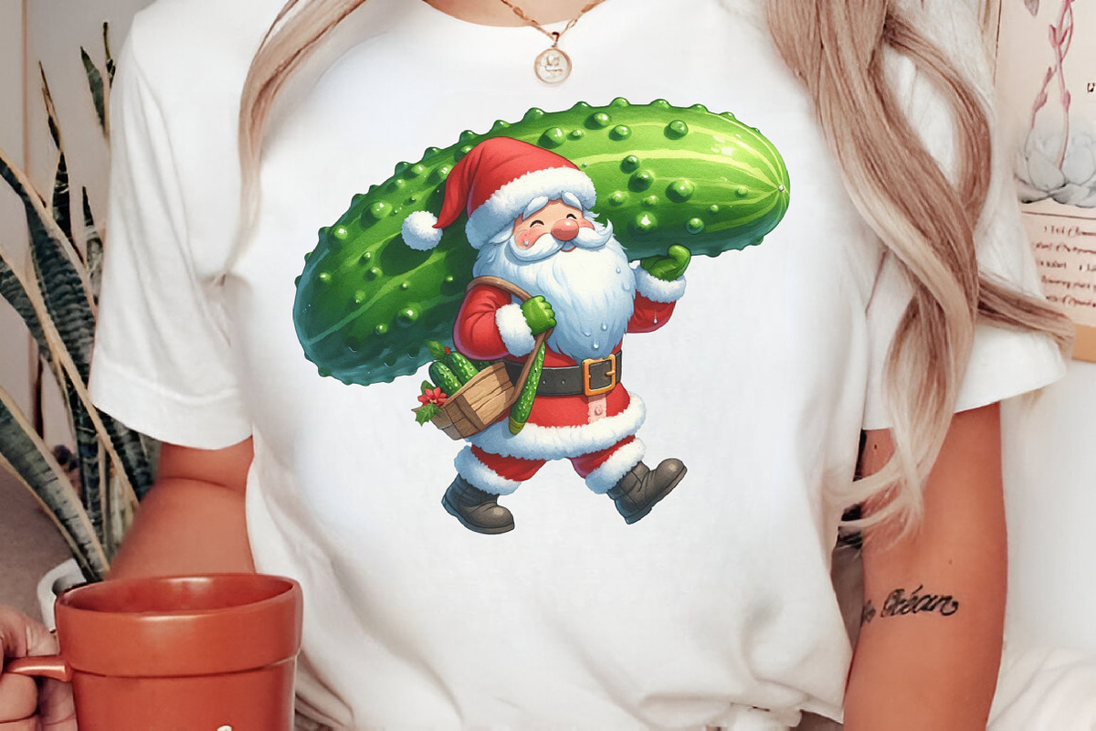 Funny Santa Pickle PNG, an Illustration by Craft Nest (Photo 2 of 6)