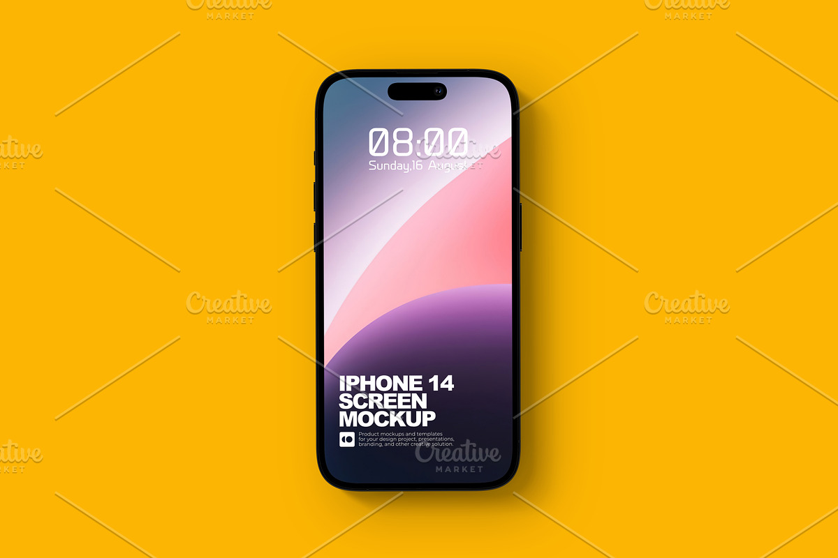 Iphone 14 Screen Mockup, an iPhone Mockup by Aprndy85 (Photo 2 of 6)