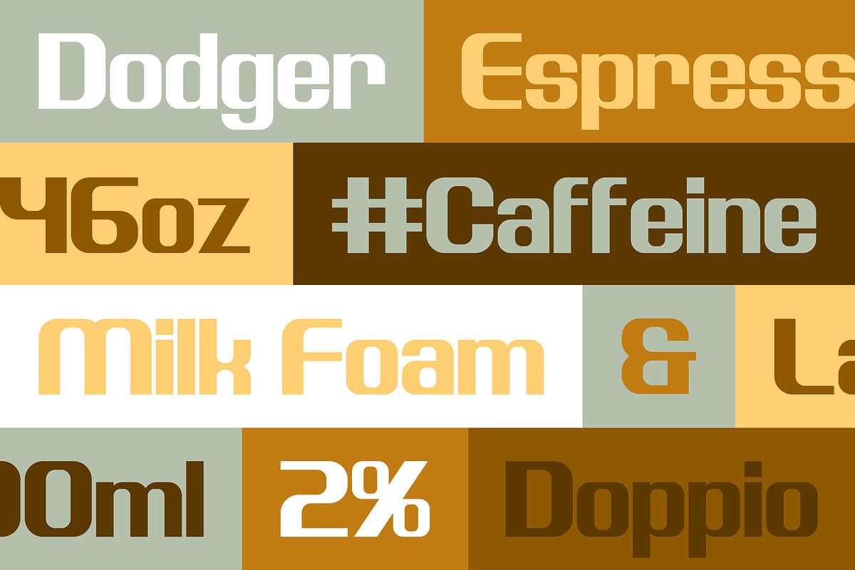 DODGER Font, a Sans Serif Font by ILITY© Fonts (Photo 1 of 6)