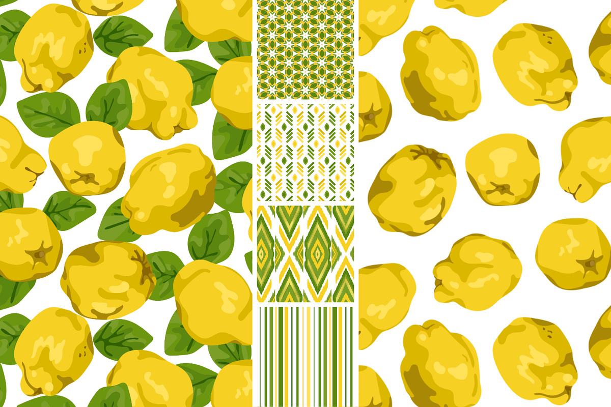 Quince Patterns & Graphic Objects., a Pattern Graphic by IrinaCzaran (Photo 3 of 6)