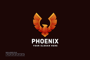 Phoenix Gradient Logo Vector, a Branding & Logo Template by yuanesei
