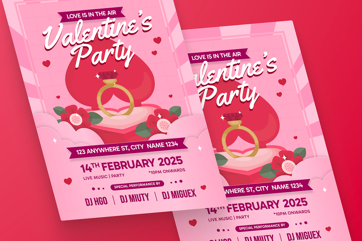 Valentine's Day Flyer, a Flyer Template by MMPixelCraft (Photo 3 of 6)